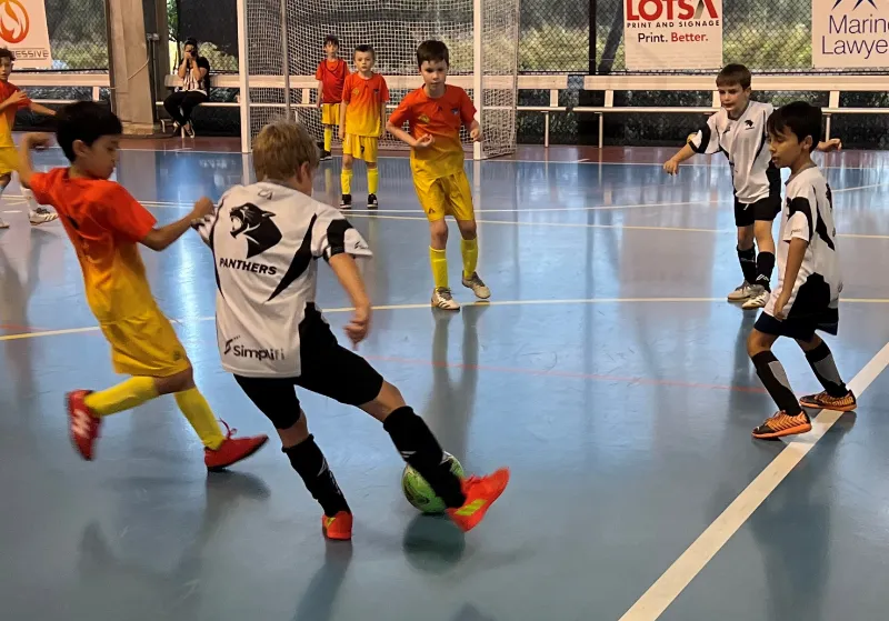 Junior Futsal players in Cairns